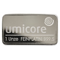 31,1 Gramm Platinbarren geprägt
