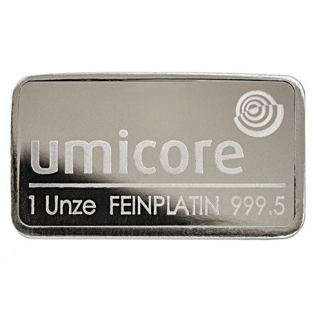 31,1 Gramm Platinbarren geprägt
