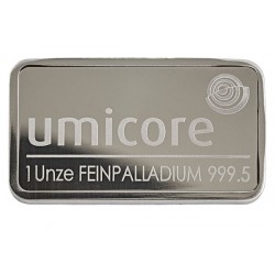 31,1 Gramm Palladiumbarren geprägt